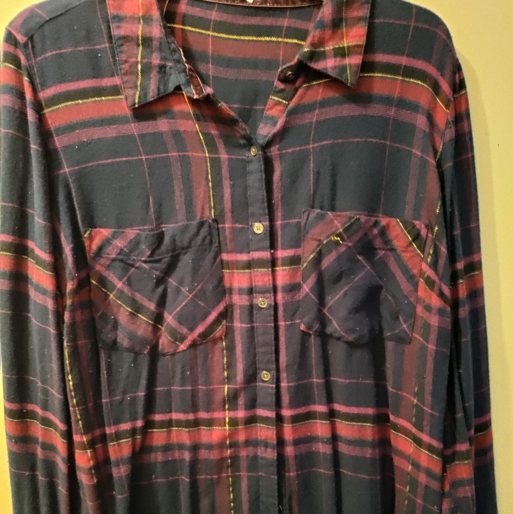 Plaid button up